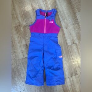 The North Face Kids' Purple and Pink bib 2T